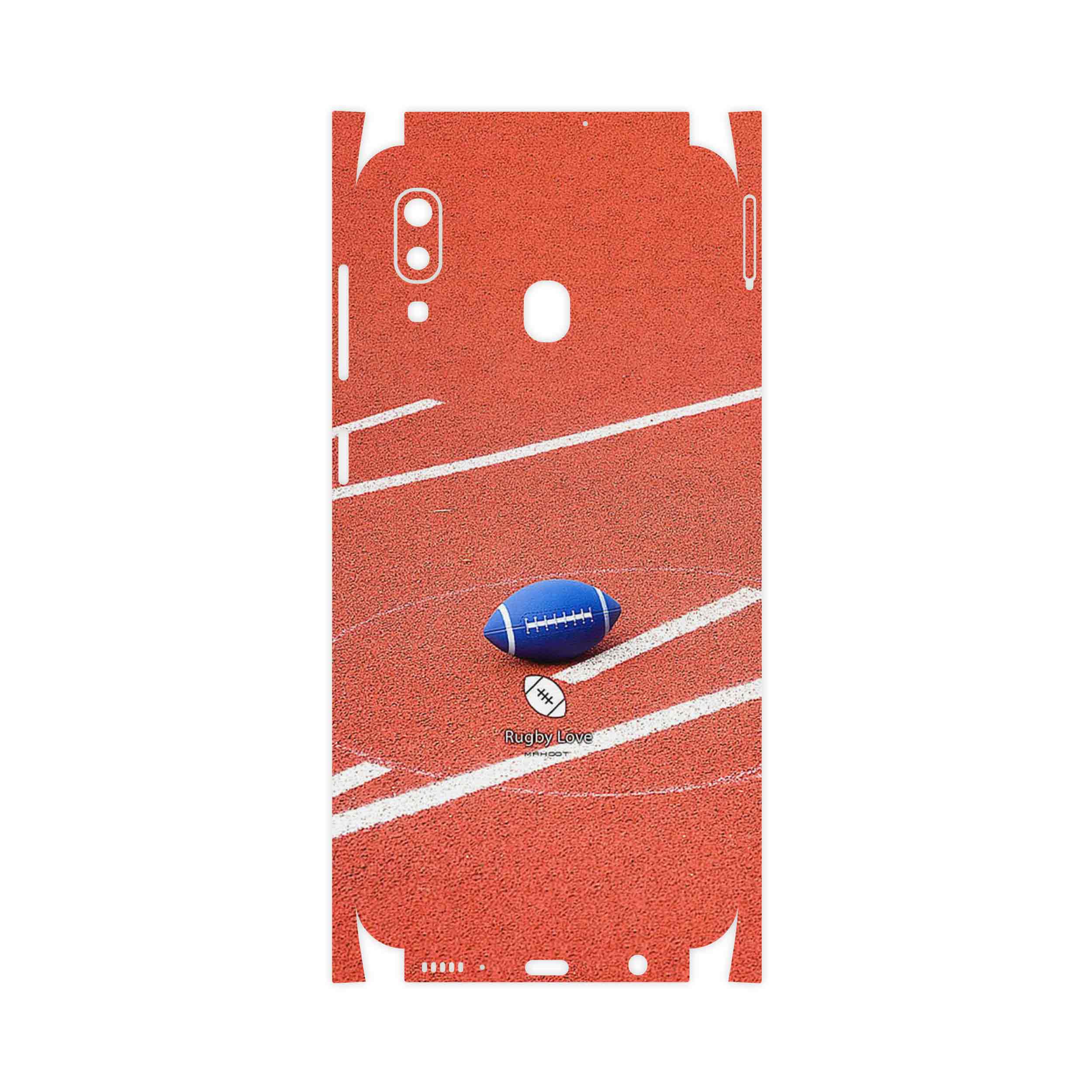 برچسب پوششی ماهوت مدل Rugby football-FullSkin مناسب برای گوشی موبایل سامسونگ Galaxy A20