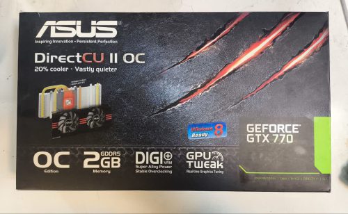 کارت گرافیک ASUS GTX 770 2GB OC (استوک.به همراه کارتن)