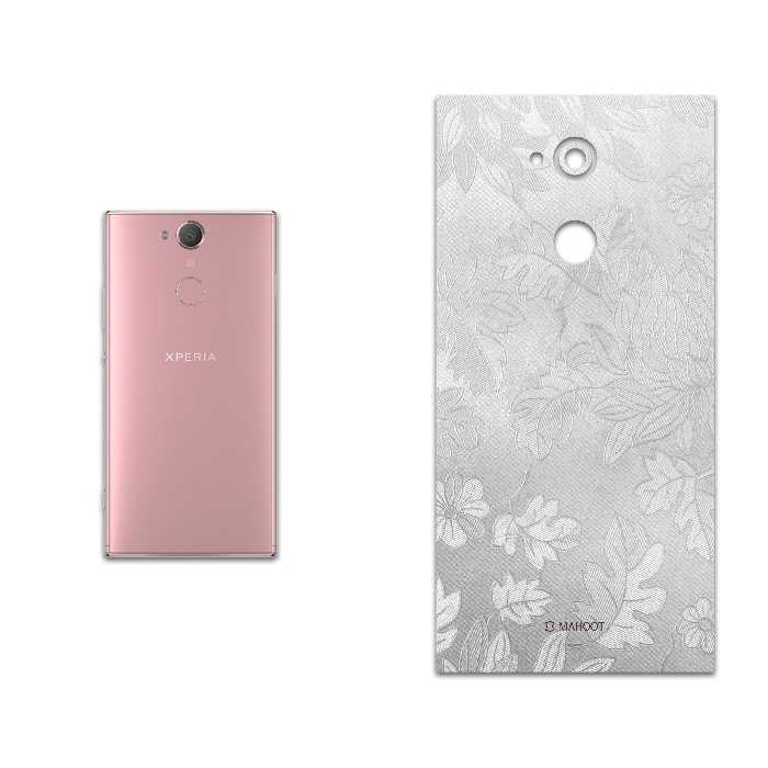 برچسب پوششی ماهوت مدل Silver-Wildflower مناسب برای گوشی موبایل سونی Xperia XA2 Ultra