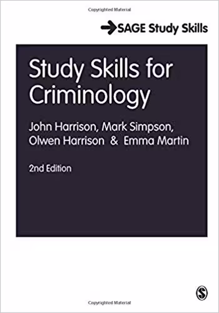 خرید و دانلود نسخه کامل کتاب Study Skills for Criminology (Sage Study Skills Series) 2nd Edition