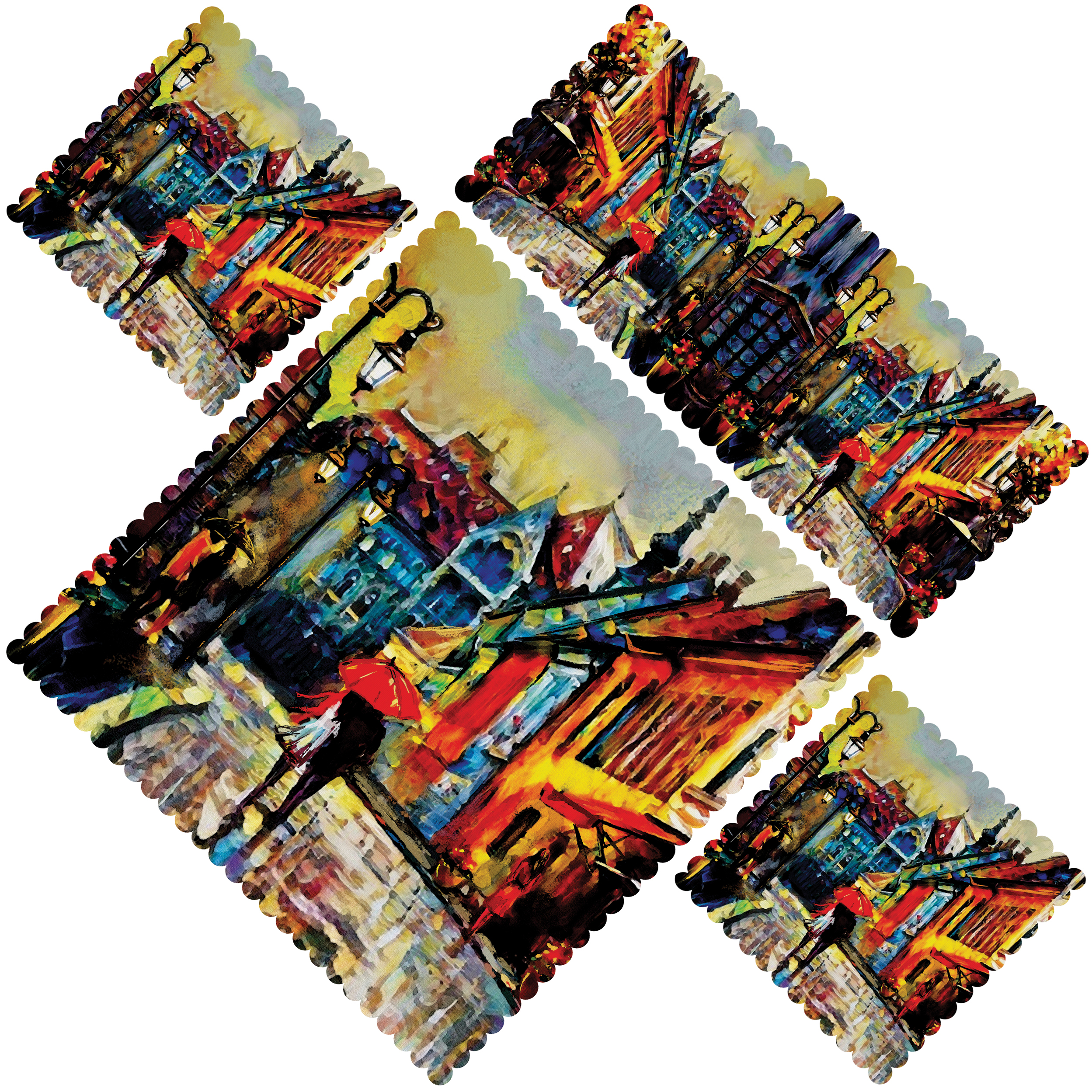 ست 4 تکه رومیزی مدل S31-42121