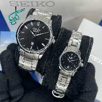 خرید ست ساعت كلاسيك زنانه و مردانه سيكو گرند موتور ژاپن کیفیت عالی رنگ ثابت کد 2116713 - ردگل