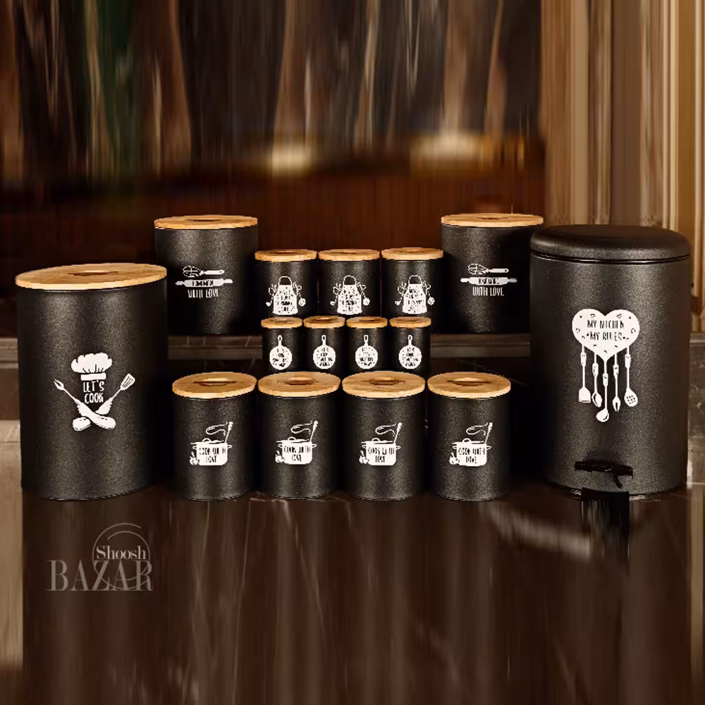 سرویس آشپزخانه بی وی کی درب چوبی طرح chef کد 853261