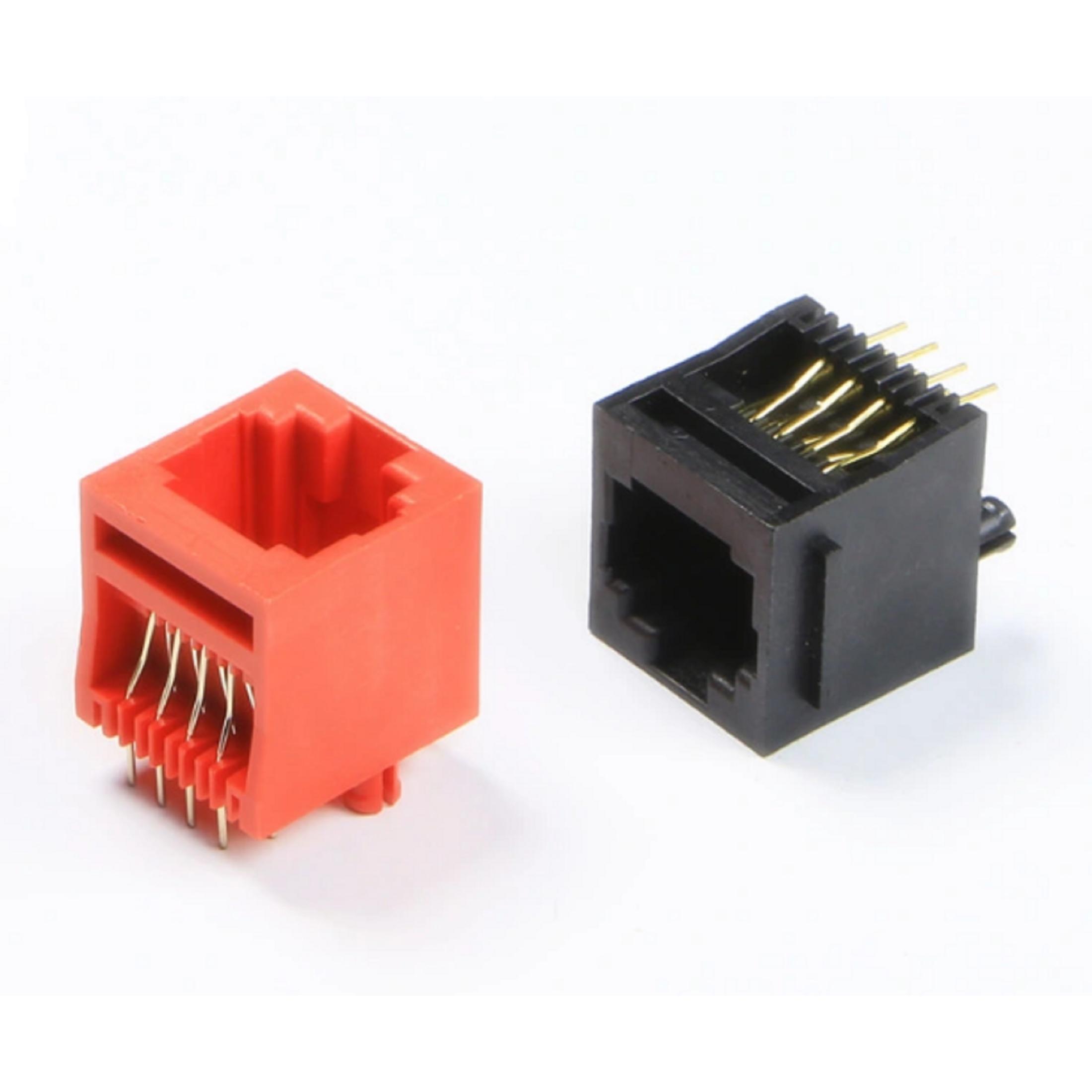 کانکتور شبکه Rj45 صاف (عمودی) مدل rj45-f-180 - تلسا ضبط مکالمات