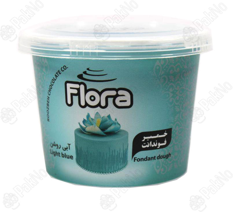 خمیر فوندانت آبی فلورا (300گرمی )