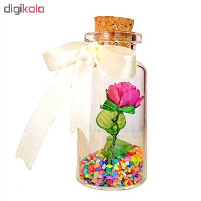 بطری دکوری طرح عشق مدل Rose