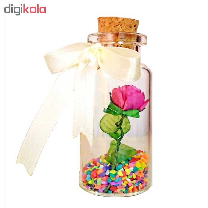 بطری دکوری طرح عشق مدل Rose