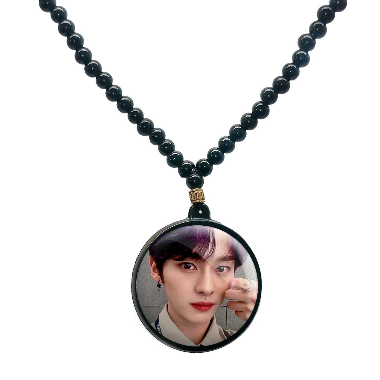 گردنبند پرمانه طرح straykids کد pmd.12295 مدل دو طرفه