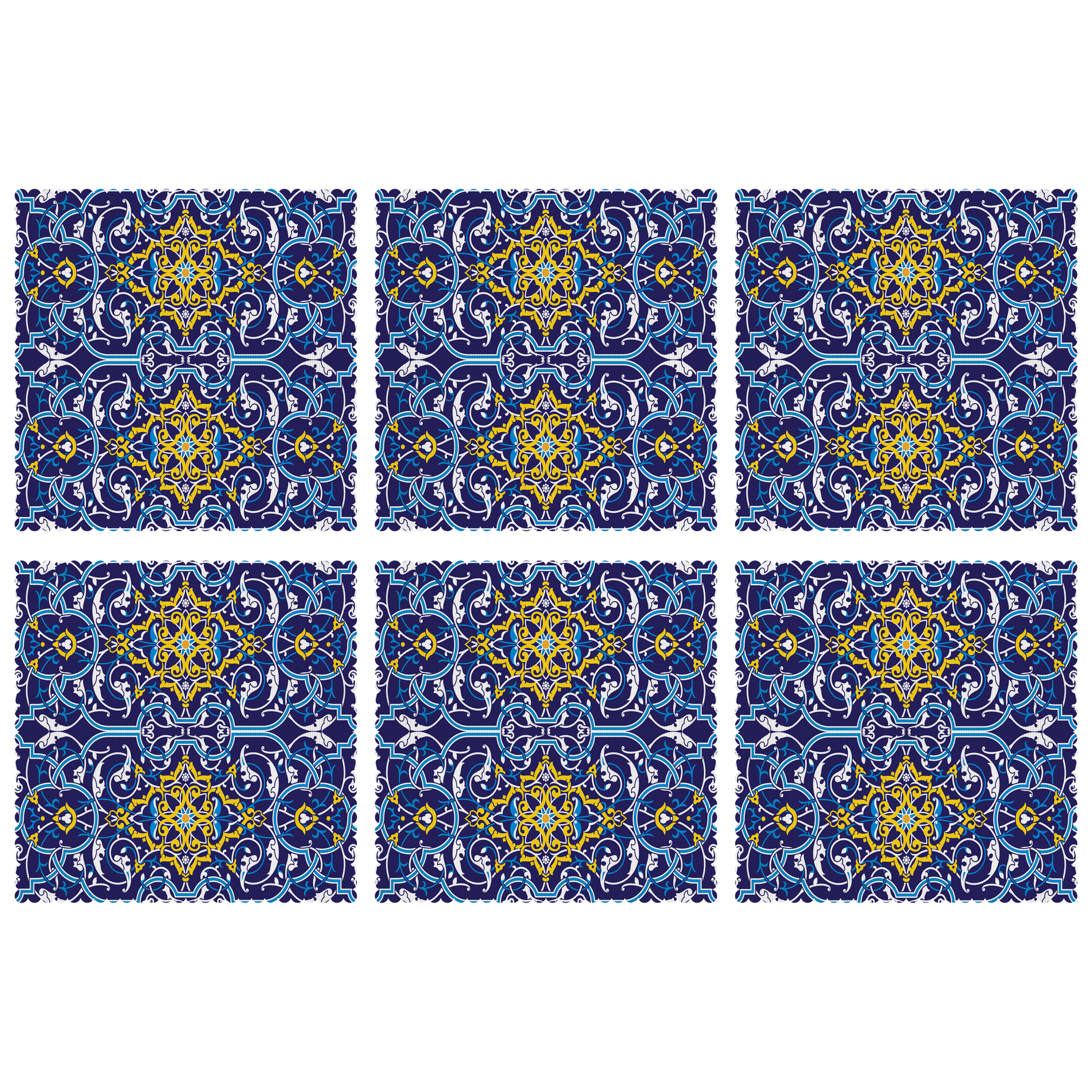 زیربشقابی مدل U1-42442 بسته 6 عددی