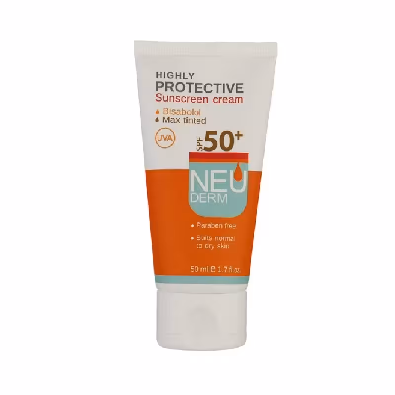 ضد آفتاب رنگی بژ تیره پروتکتیو نئودرم SPF 50 مناسب پوست های معمولی و خشک 50 میلی لیتر