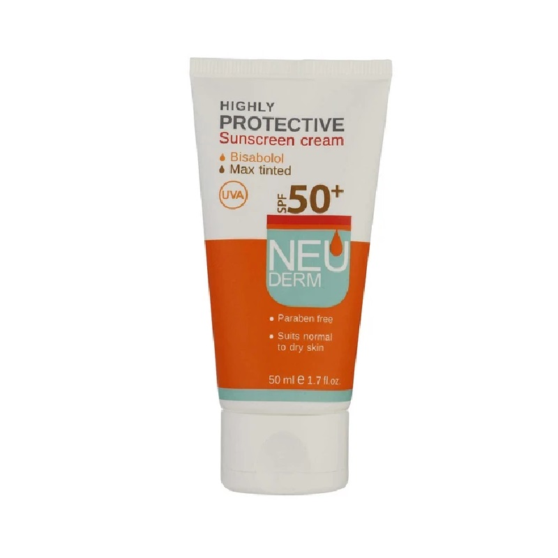 ضد آفتاب رنگی بژ تیره پروتکتیو نئودرم SPF 50 مناسب پوست های معمولی و خشک 50 میلی لیتر