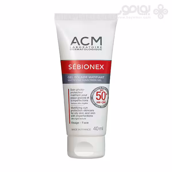 ضد آفتاب مات کننده ای سی ام SEBIONEX حاوی SPF50 حجم 40 میل