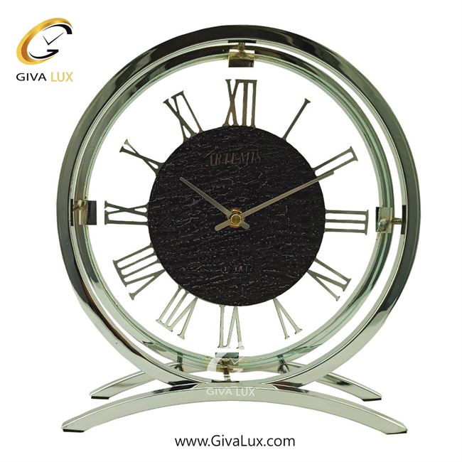 ساعت رومیزی اورجینال آرتمیس آلیاژ فلزی نقره ای| کد رفرنس 30528، مدل: 30250Silver