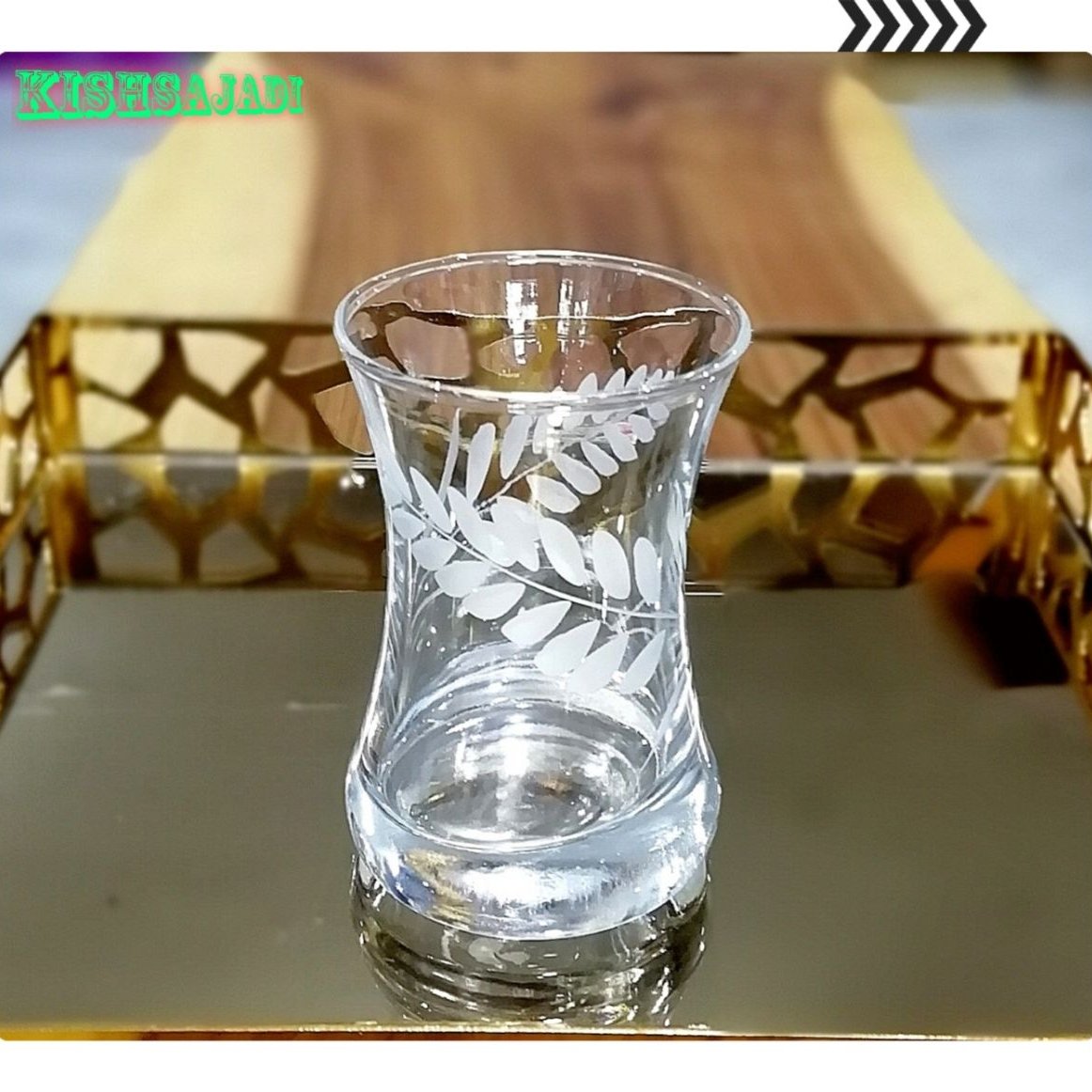استکان کمر باریک تراش خورده