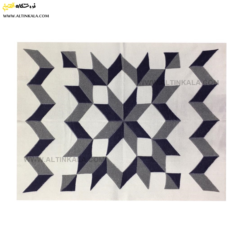 شال مبل بافت سوپر (تراکم بالا) طرح سه بعدی سایز 150×200 منگوله دار