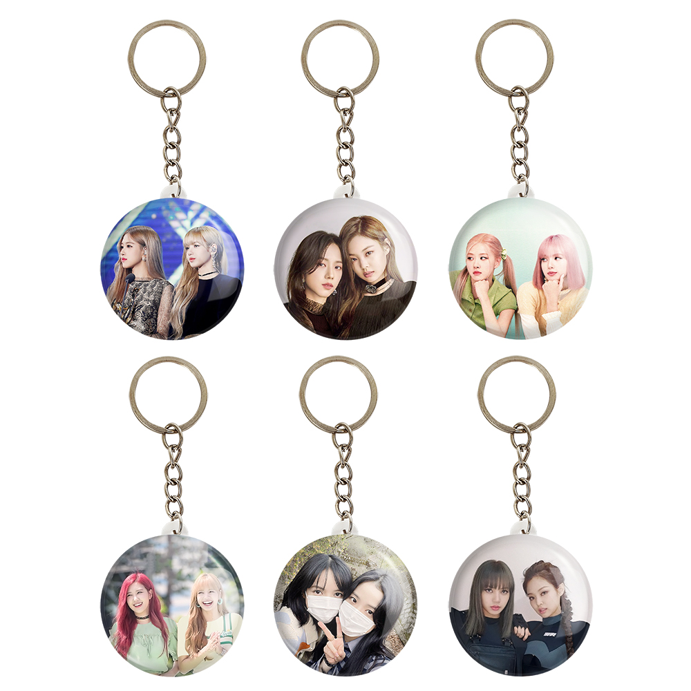 جاکلیدی خندالو مدل گروه بلک پینک کد 711A مجموعه 6 عددی