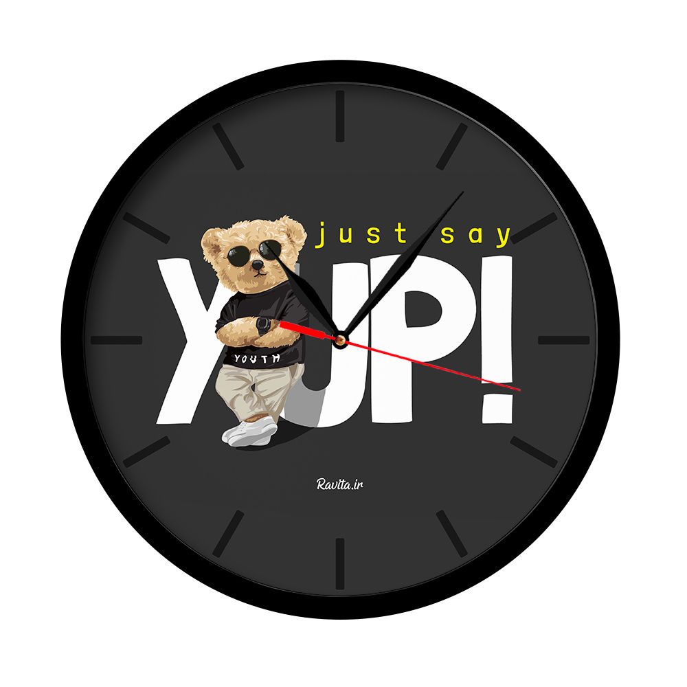 ساعت‌ دیواری راویتا طرح تدی کد3443