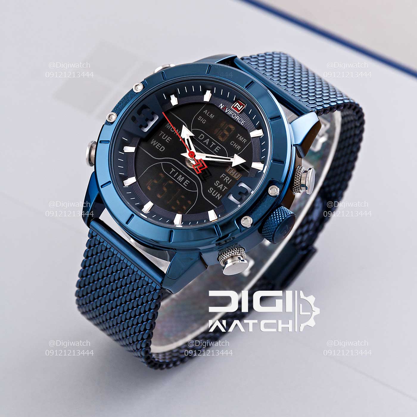 ساعت اورجینال مردانه نیوی‌فورس مدل Naviforce NF9153 BE/BE