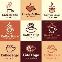 وکتور لوگو قهوه فروشی | گرافیک با طعم تربچه