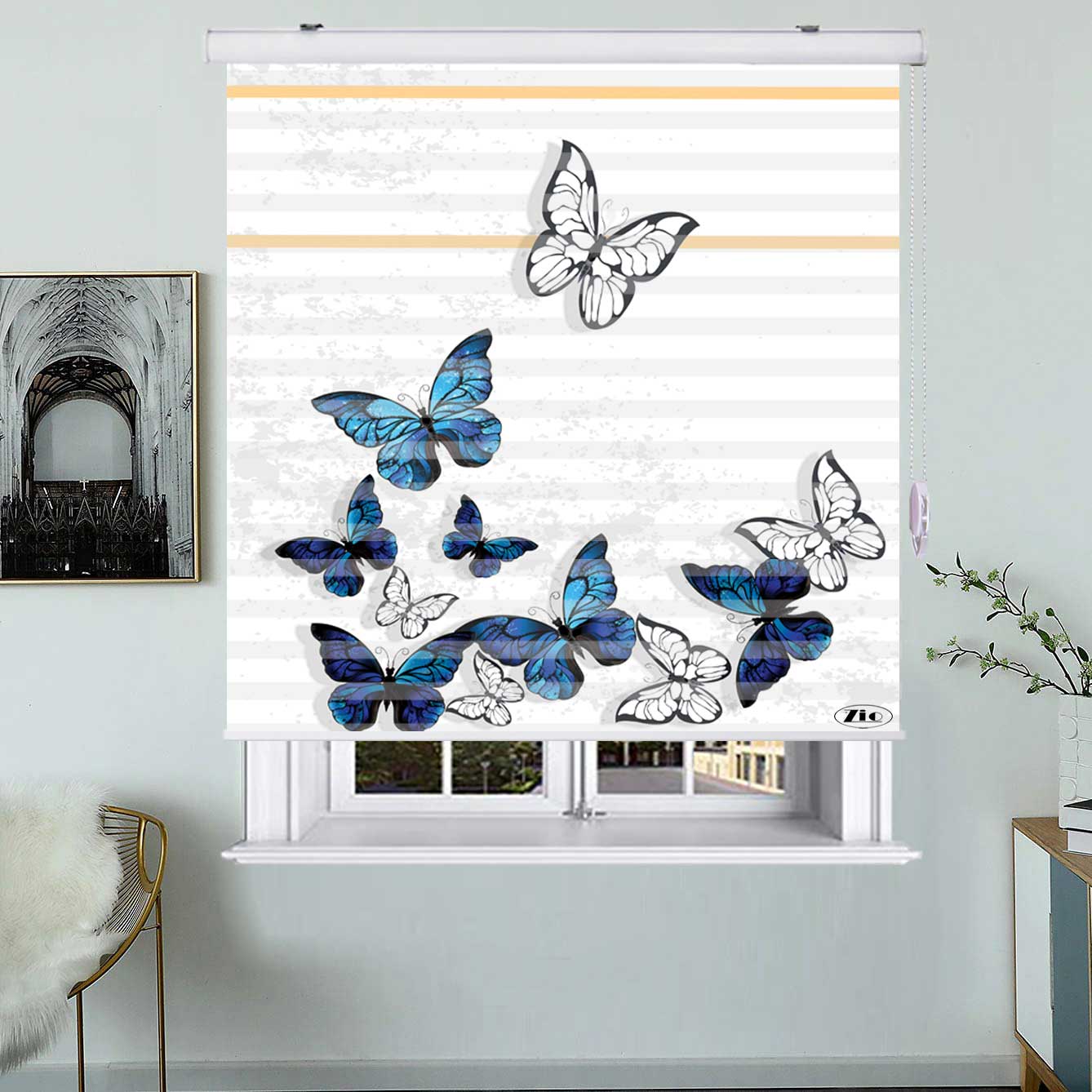  پرده زبرا زیو مدل TD-4 سایز 200x150 سانتی متر