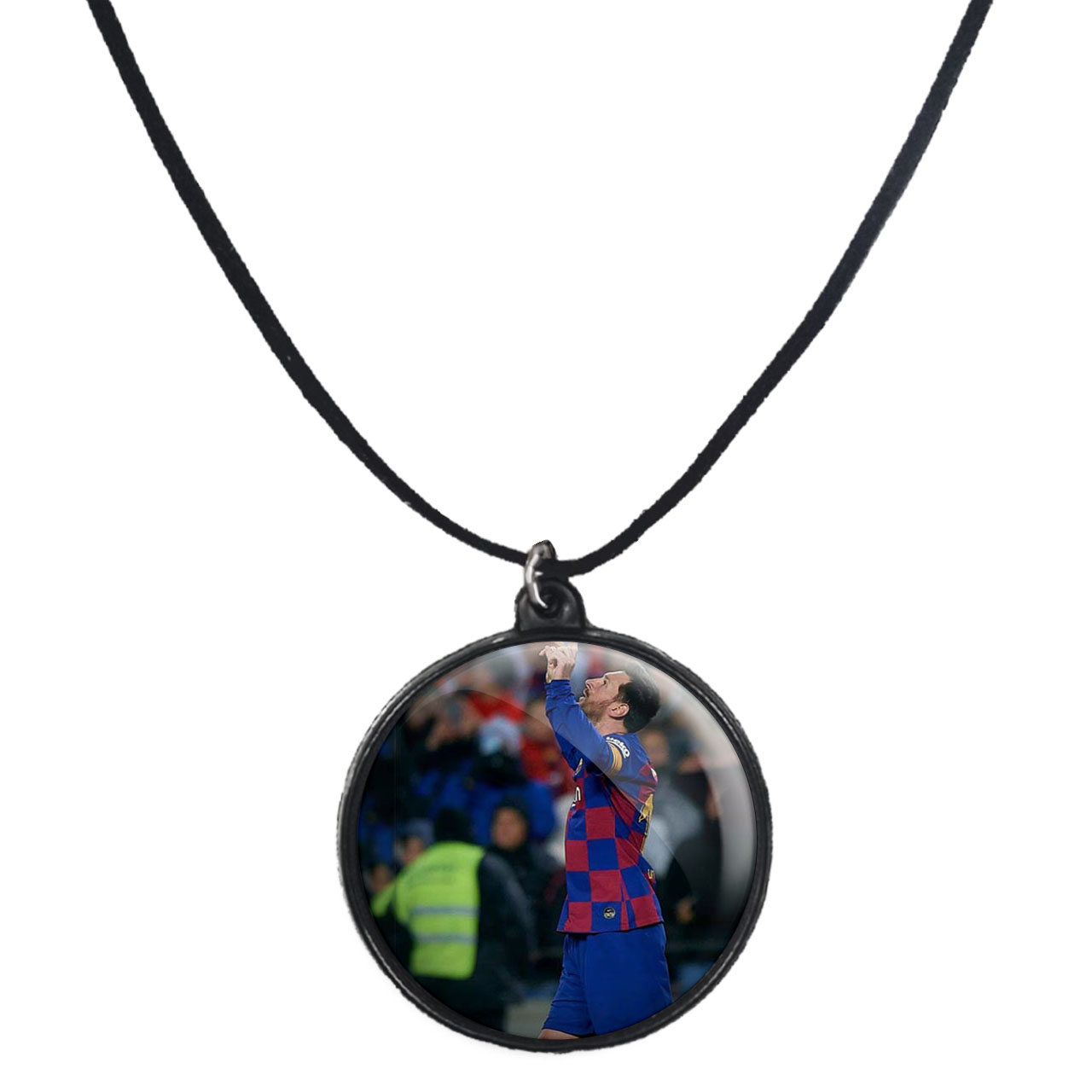 گردنبند پرمانه طرح مسی کد pmb.8658 مدل دو طرفه