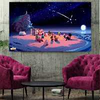  تابلو بوم طرح ریک و مورتی مدل SDB574