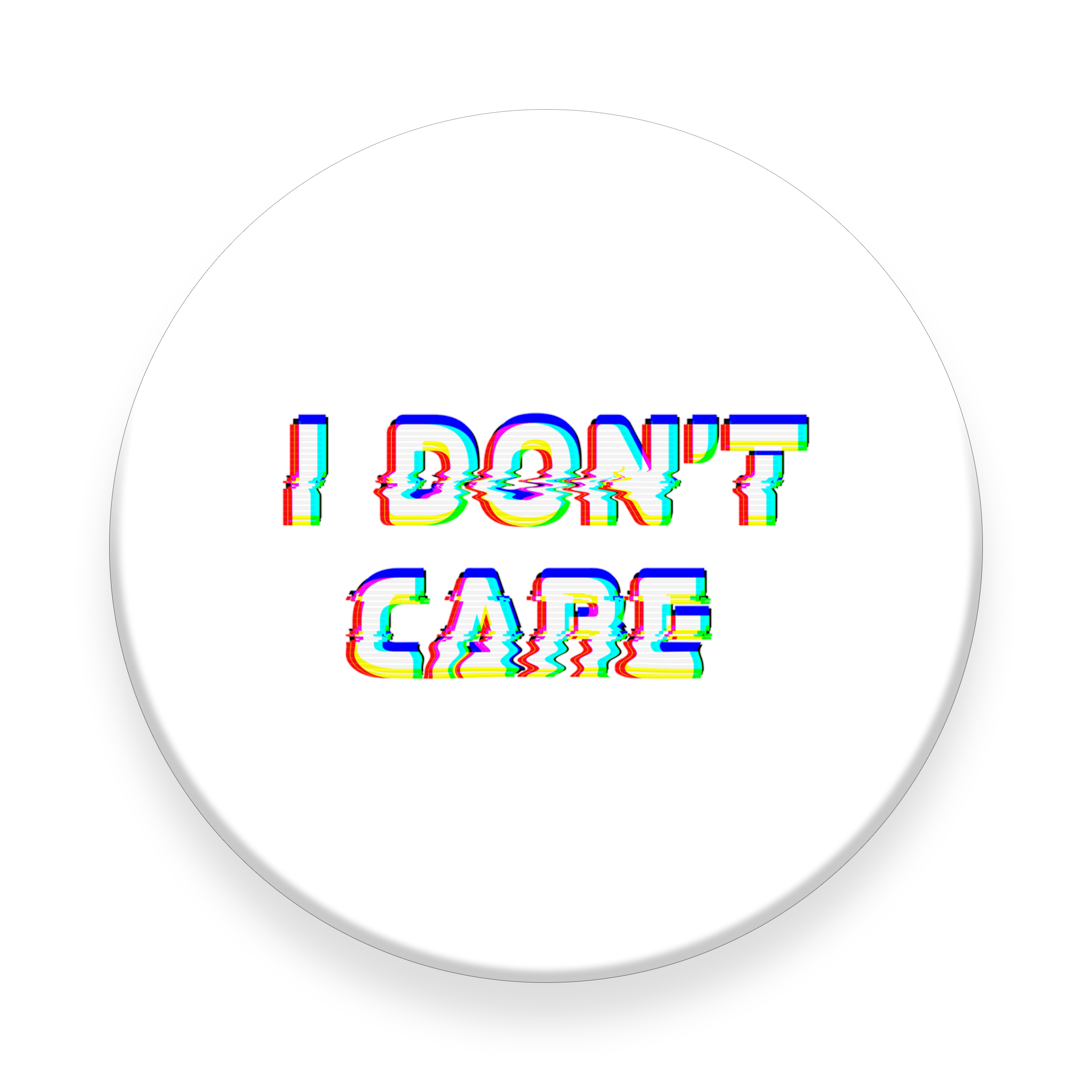 برچسب مدل I Dont Care مناسب برای پایه نگهدارنده مغناطیسی