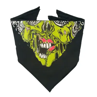 دستمال سر و گردن مدل لبخند زامبی کد 002