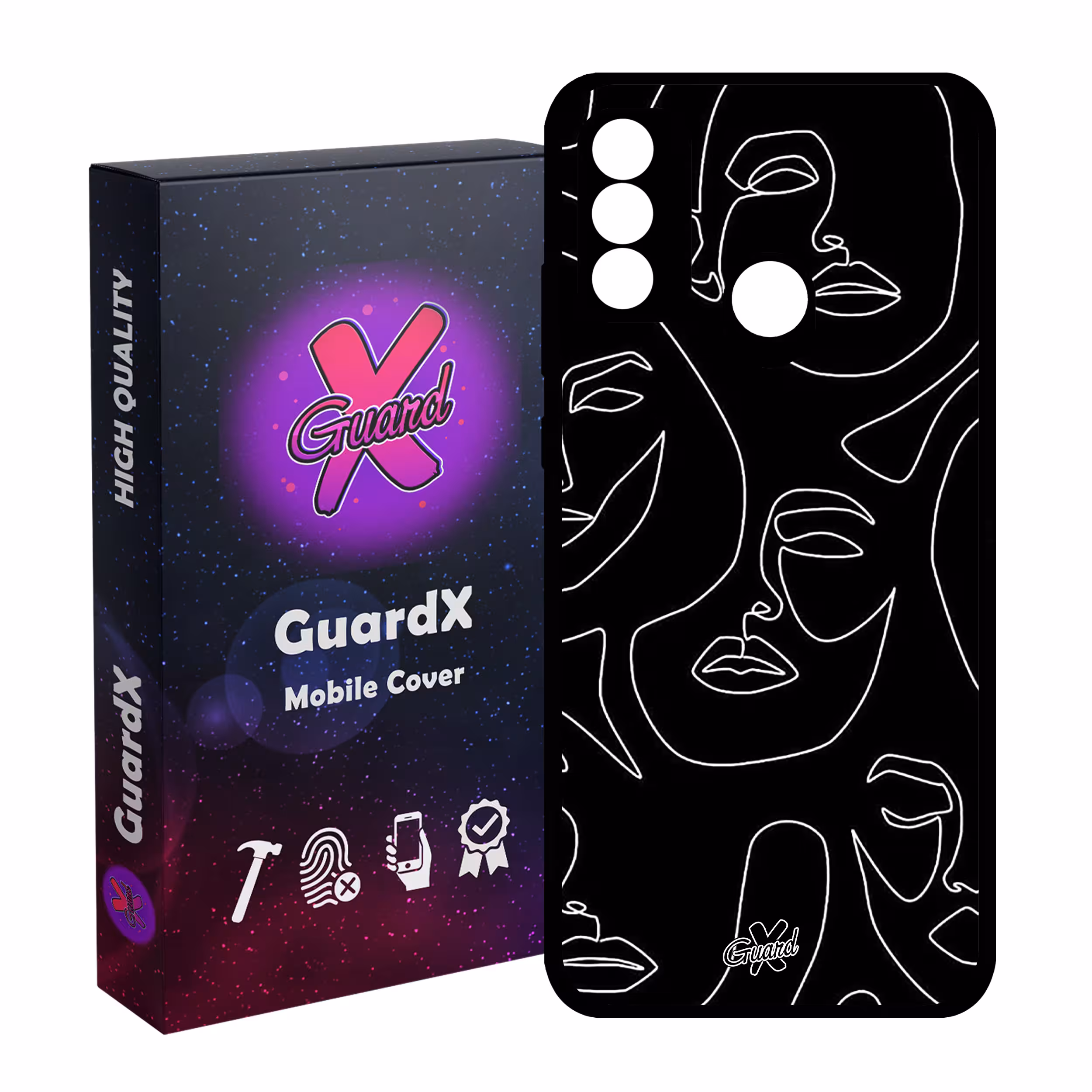 کاور گارد ایکس طرح Girl مدل Glass10392 مناسب برای گوشی موبایل هوآوی P Smart 2020