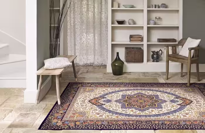روفرشی کشدار ضد اب مخمل شانل ابریشم کد 45R سایز 4 متری