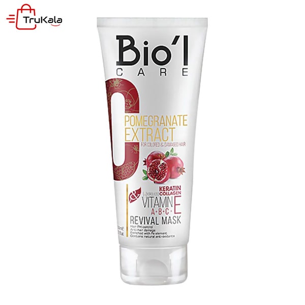 ماسک مو تیوبی انار کراتینه مخصوص موهای رنگ شده بیول حجم 200 میلی لیتر