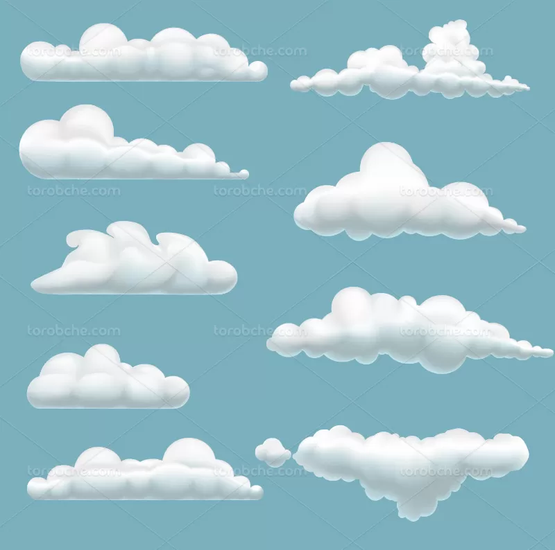 وکتور حالات ابر | گرافیک با طعم تربچه