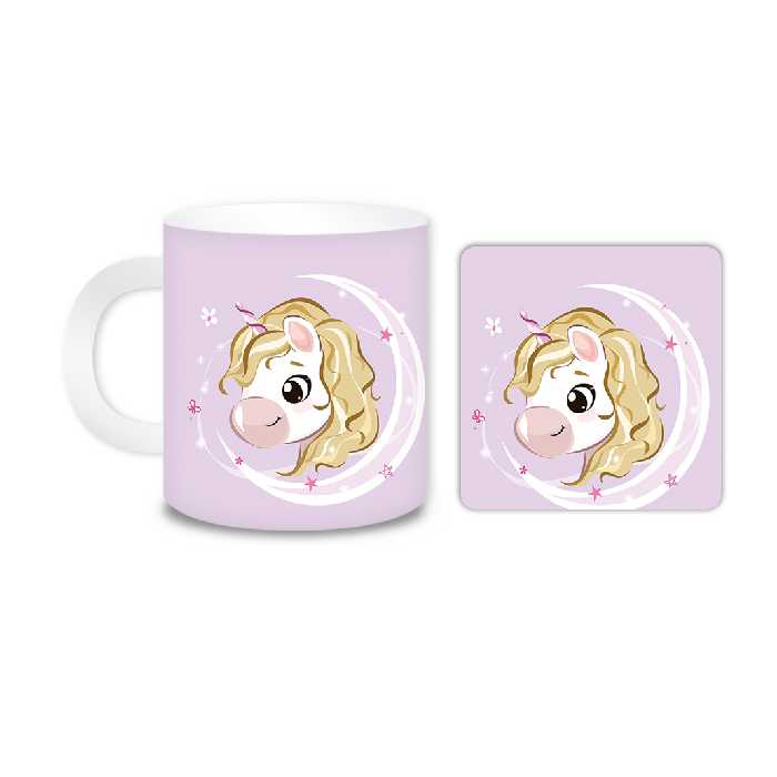 ماگ مدل پونی کد 1830 به همراه زیر لیوانی