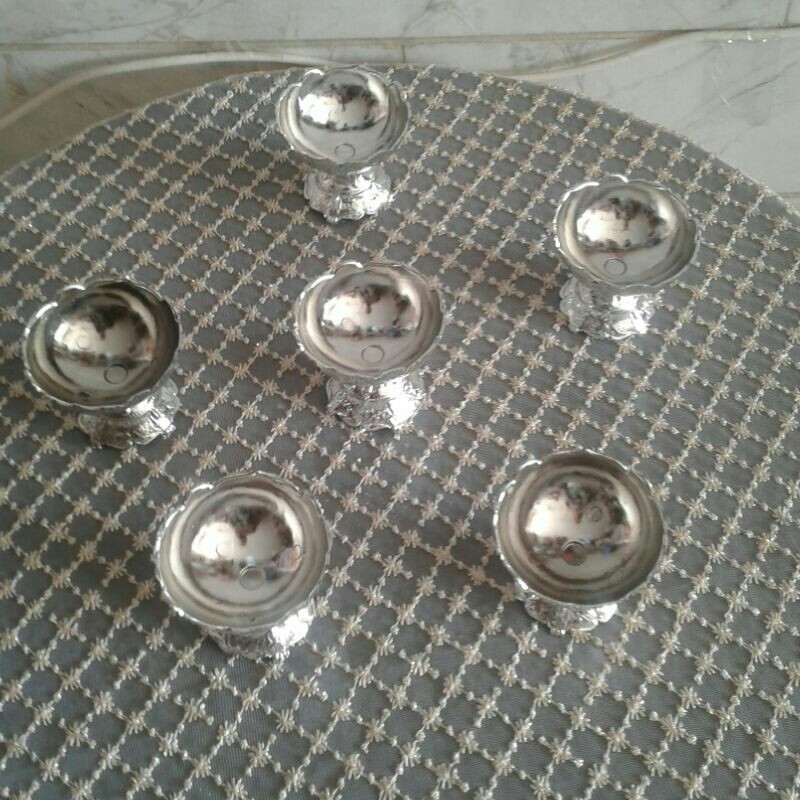 کد 714 س . جام هفت سین - ظرف هفت سین - جام نقره ای - 
لوازم هفت سین عمده