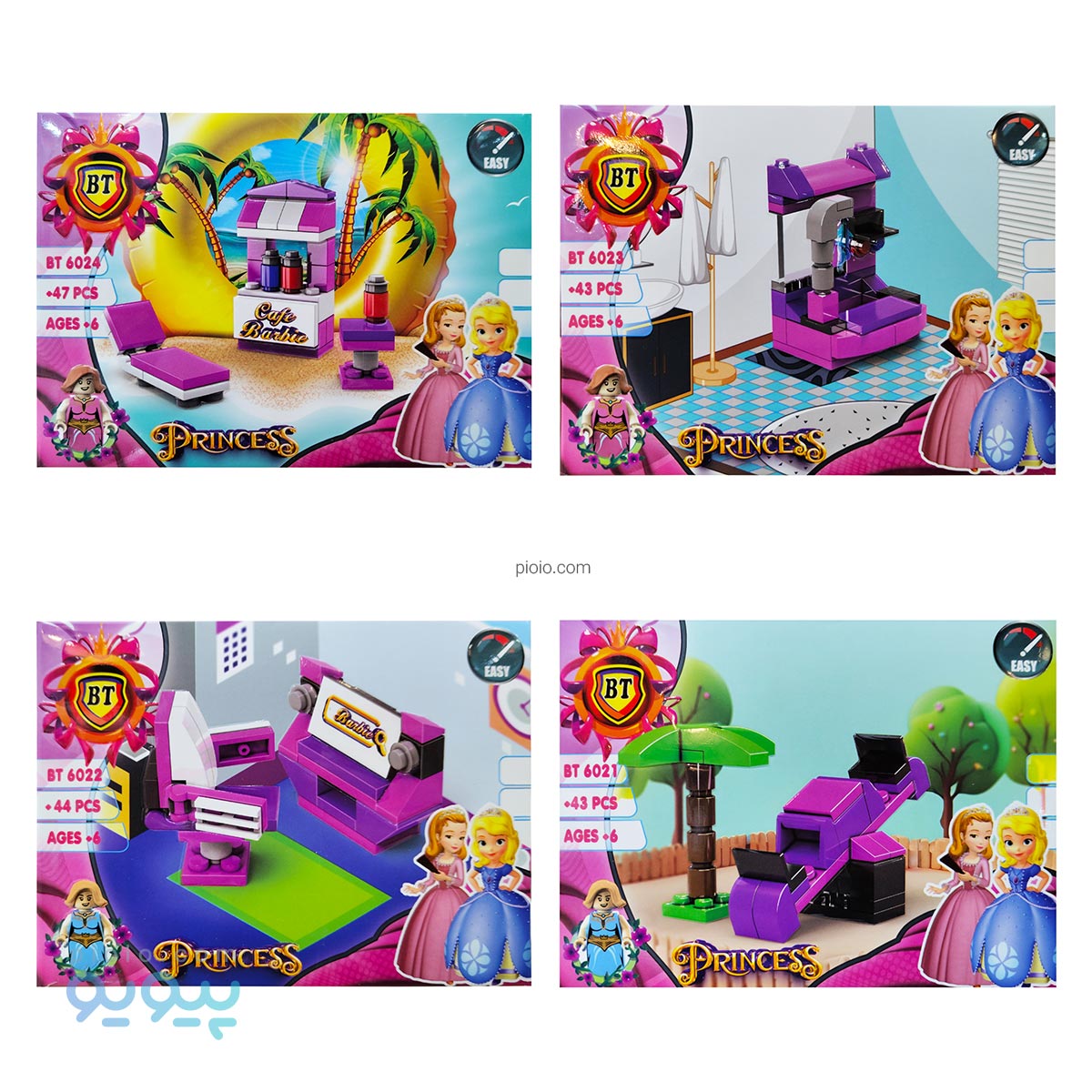 پک 4 عددی لگو دخترانه پرنسس سوفیا آیتم 24-6021 تک و عمده