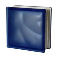 بلوک شیشه ای مدل SATIN آبی تیره مات لهستان بسته 5 عددی