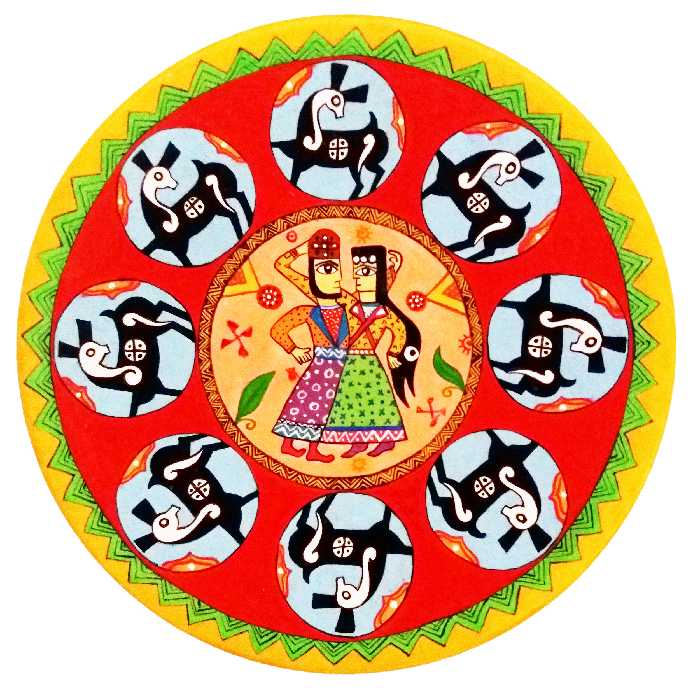 بشقاب دیوارکوب سفالی بوهوبابا طرح چشم نظر مدل Divar287