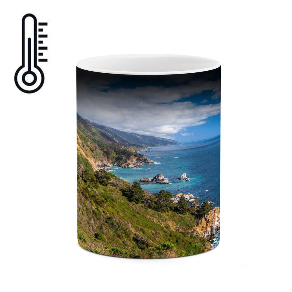 ماگ حرارتی کاکتی طرح منظره مدل mgh13104