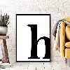 تابلو مدل حروف طرح h