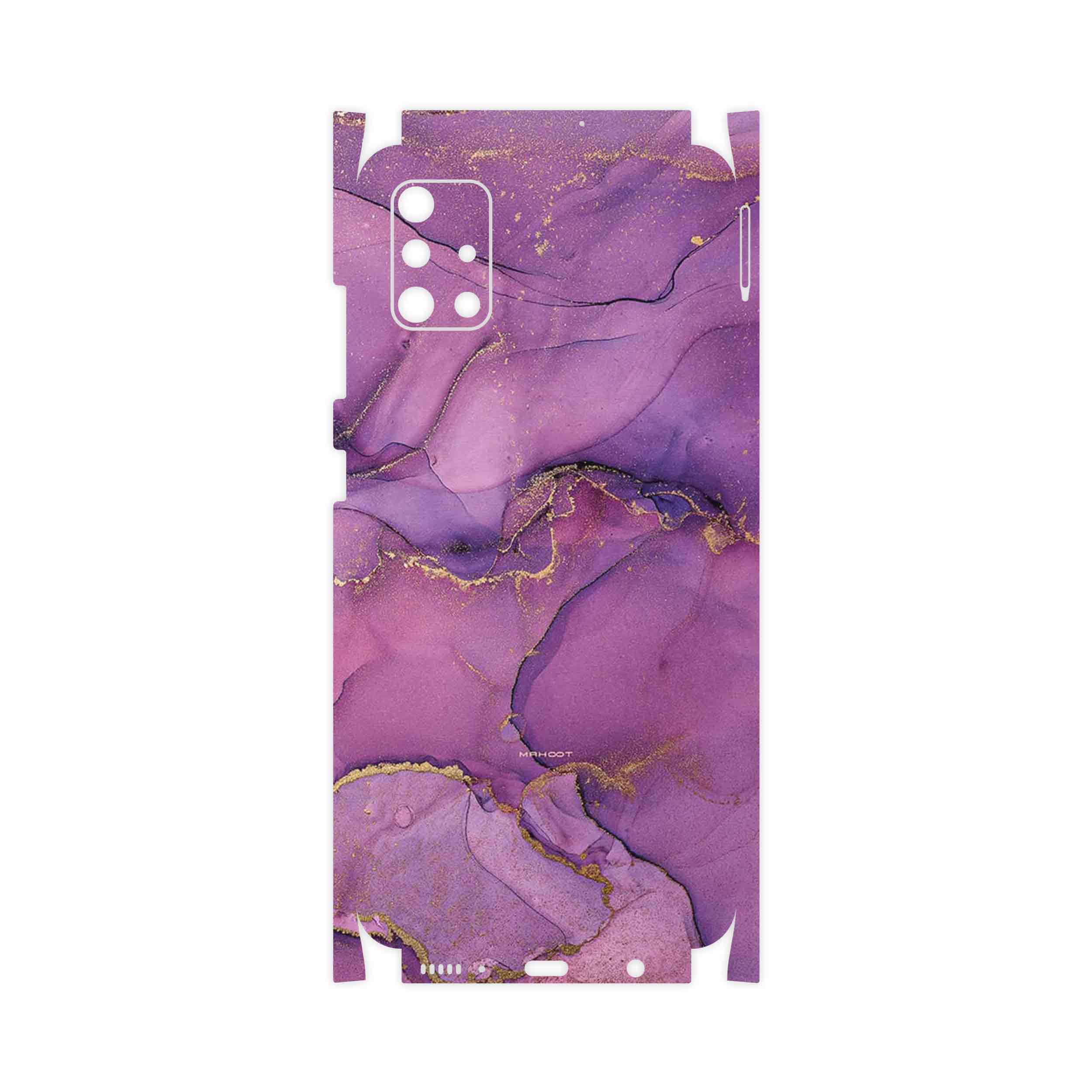برچسب پوششی ماهوت مدل Purple Marble-FullSkin مناسب برای گوشی موبایل سامسونگ Galaxy A51