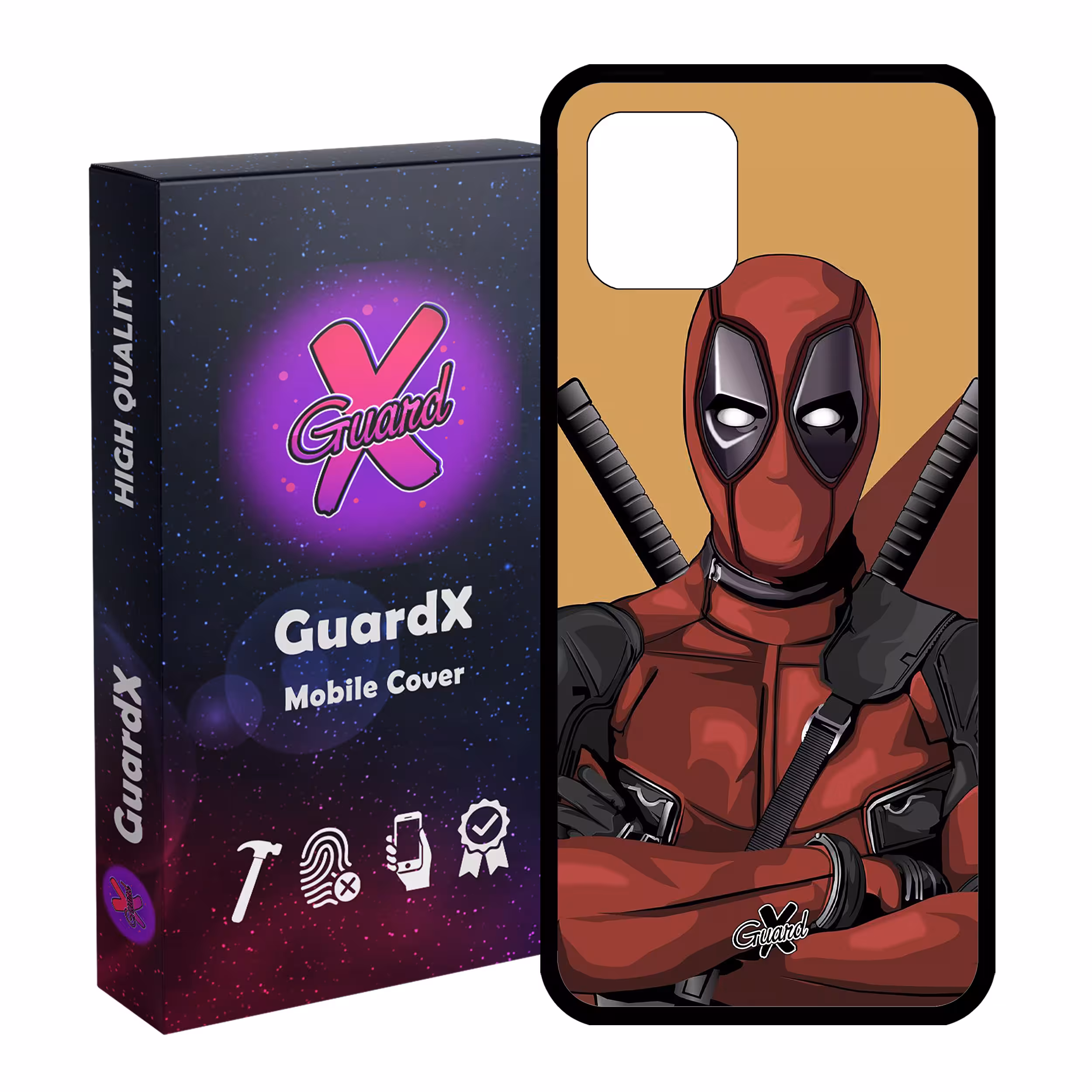 کاور گارد ایکس طرح Dead Pool مدل Glass10091 مناسب برای گوشی موبایل سامسونگ Galaxy Note 10 Lite