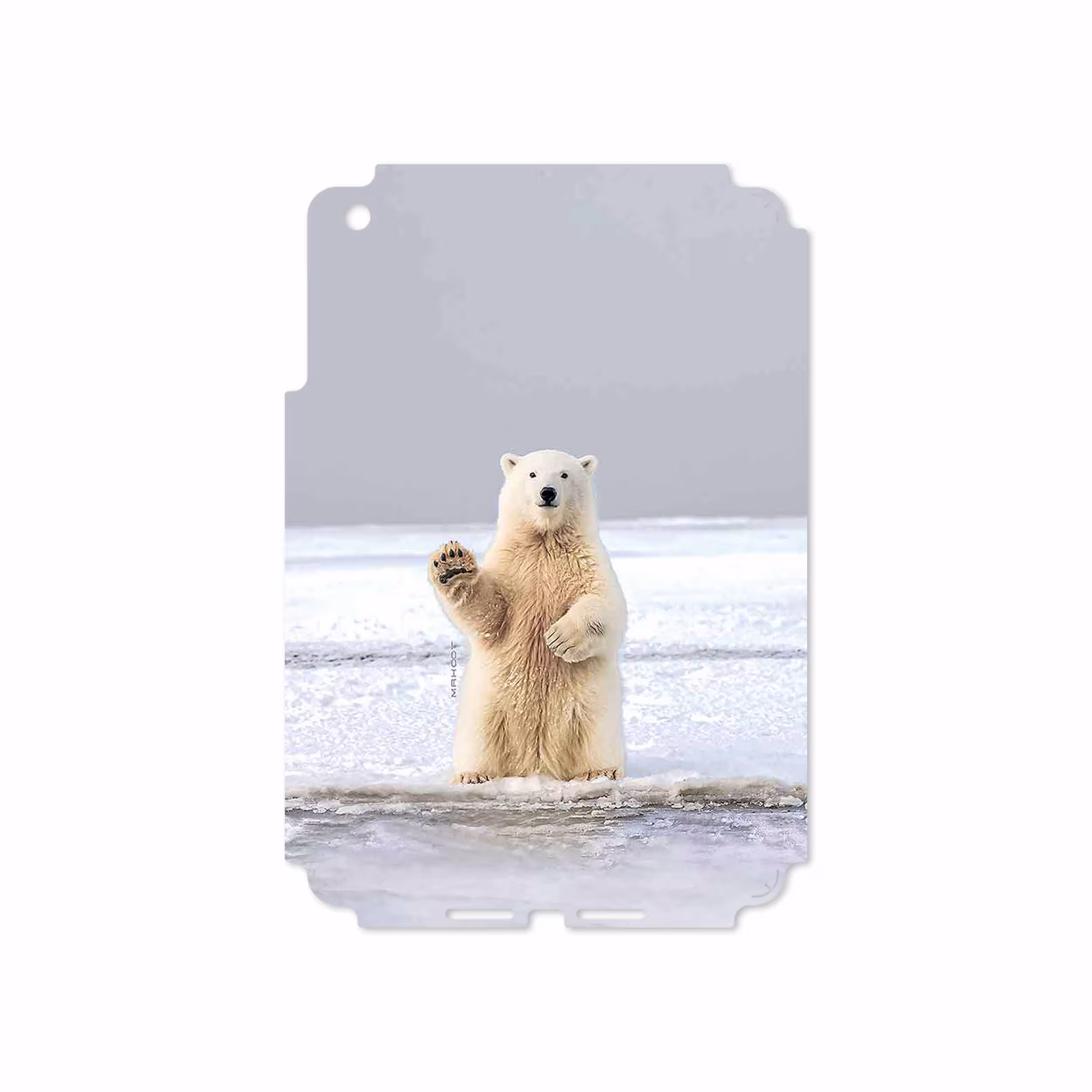 برچسب پوششی ماهوت مدل Polar bear مناسب برای تبلت اپل iPad mini 2012 A1432