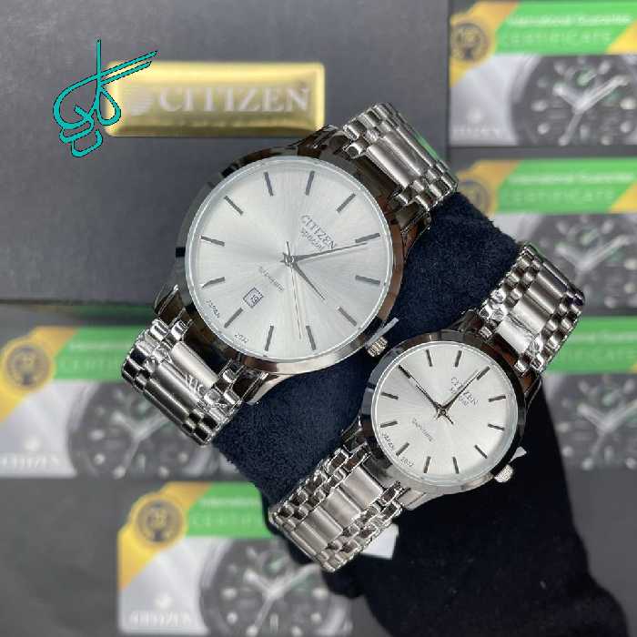 خرید ست ساعت زنانه و مردانه سیتیزن اسپشیال کلاسیک کیفیت عالی موتور ساخت ژاپن کد 2116825 - ردگل