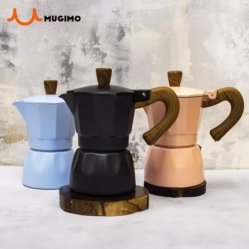 موکاپات 2 کاپ دسته چوبی