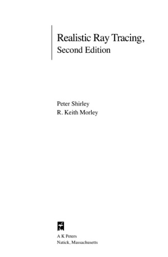 خرید و دانلود نسخه کامل کتاب Realistic Ray Tracing