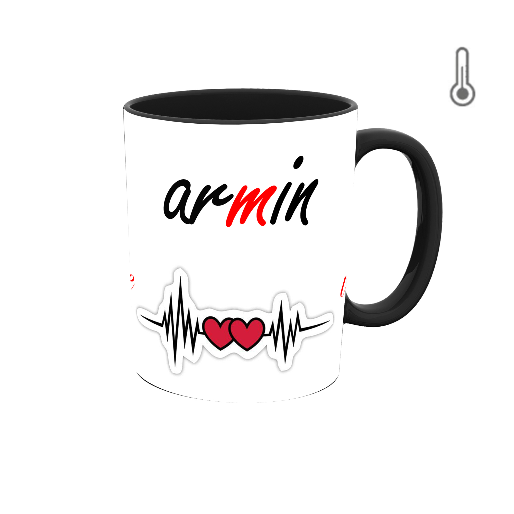 ماگ حرارتی طرح اسم آرمین