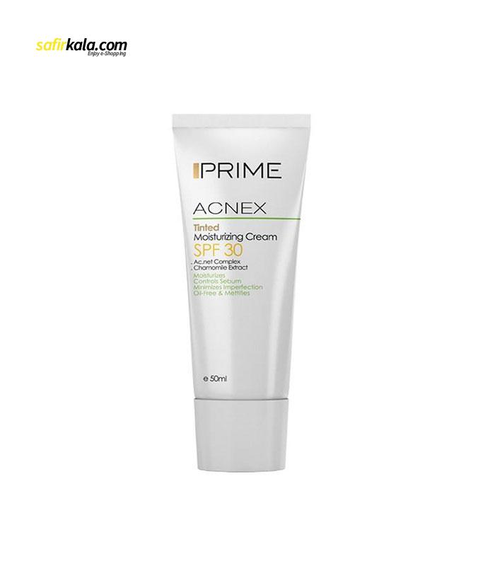 کرم مرطوب کننده پریم مدل Acnex Tinted SPF30 حجم 50 میلی لیتر