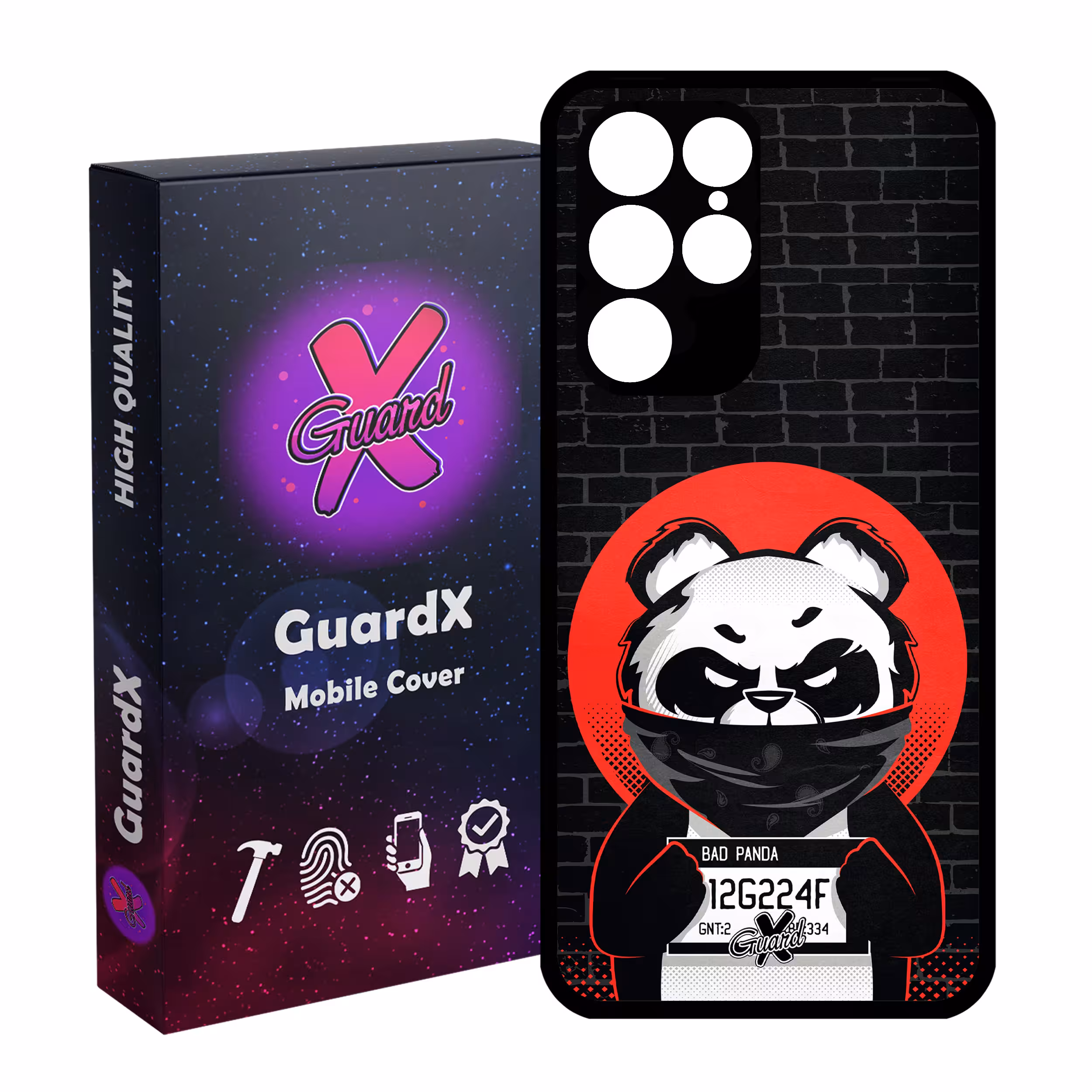 کاور گارد ایکس طرح Panda مدل Glass10241 مناسب برای گوشی موبایل سامسونگ Galaxy S22 Ultra