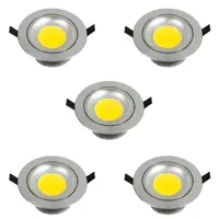 پنل ال ای دی 15 وات دیلایت مدل دور فلزی کد AA007 بسته 5 عددی