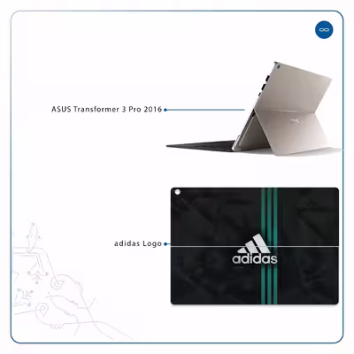 برچسب پوششی ماهوت مدل adidas-Logo مناسب برای تبلت ایسوس Transformer 3 Pro 2016
